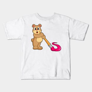 Bear Painting Paint brush Kids T-Shirt